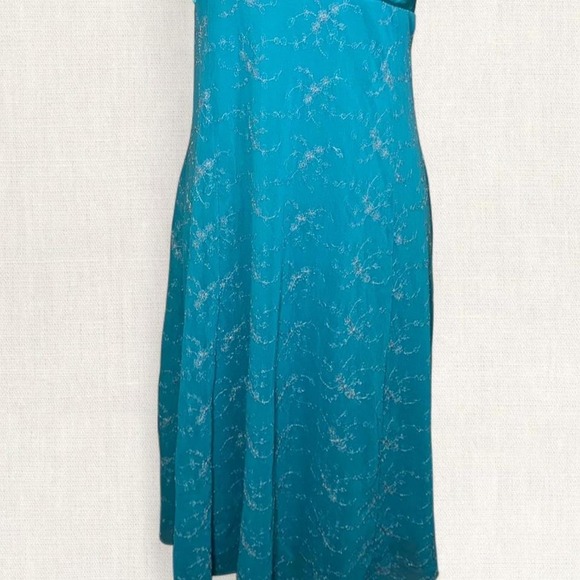 Vintage Y2K Le Château Teal Halter Slip Dress Size M Description - Picture 4 of 7